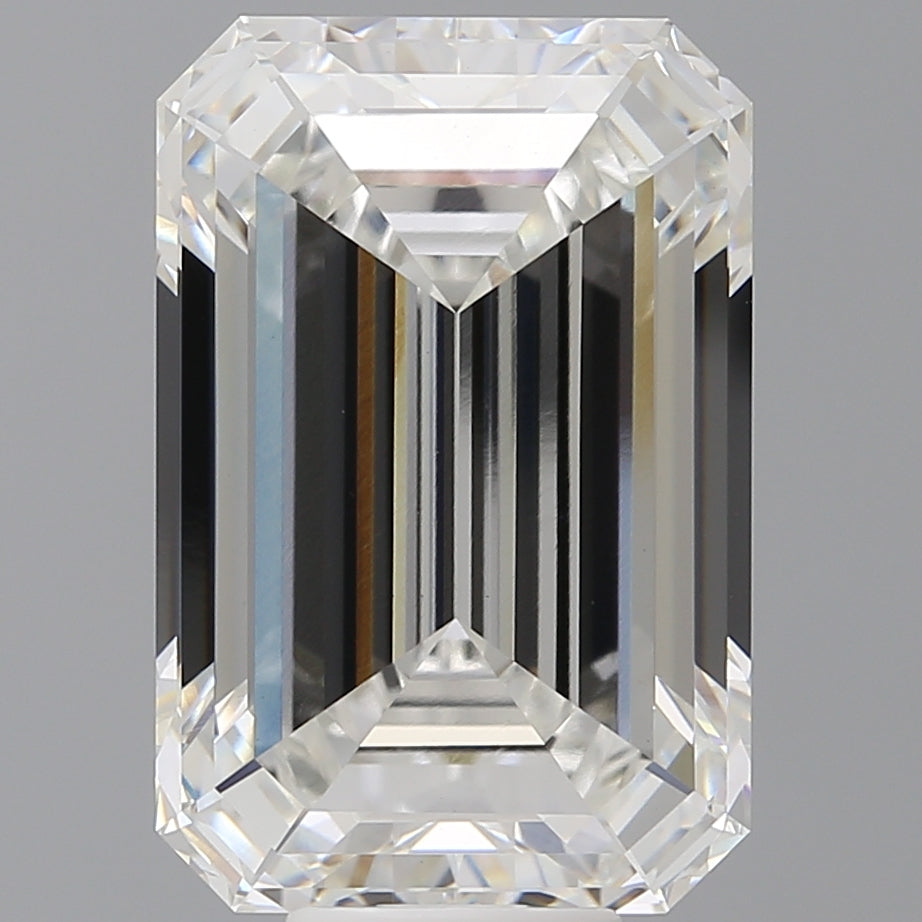 11.59 Carat Emerald Shaped, Ideal Cut, F Color, VVS2 Clarity, IGI Certified Lab Grown Diamond