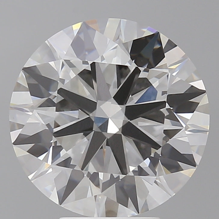 6.08 Carat Round Shaped, Ideal Cut, F Color, VVS2 Clarity, IGI Certified Lab Grown Diamond