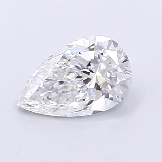0.60 Carat Pear Shaped, Very Good Cut, D Color, VS1 Clarity, IGI Certified Lab Grown Diamond
