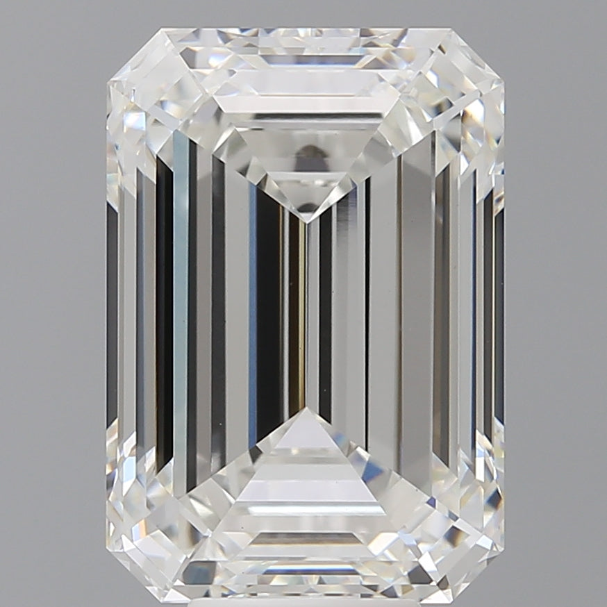 10.06 Carat Emerald Shaped, Ideal Cut, F Color, VS1 Clarity, IGI Certified Lab Grown Diamond