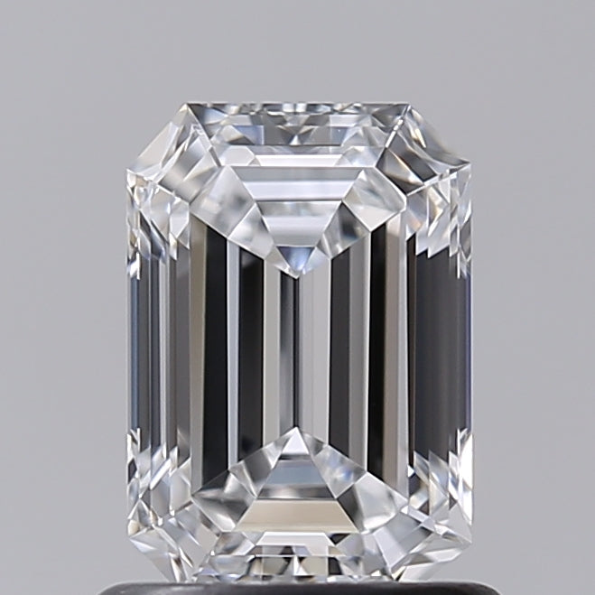 1.02 Carat Emerald Shaped, Ideal Cut, D Color, VVS2 Clarity, IGI Certified Lab Grown Diamond