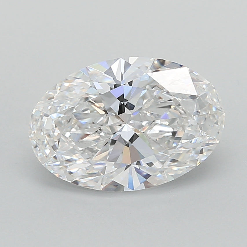 2.04 Carat Oval Shaped, Ideal Cut, D Color, VS1 Clarity, IGI Certified Lab Grown Diamond