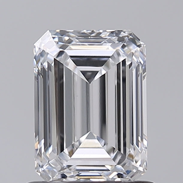 1.00 Carat Emerald Shaped, Excellent Cut, D Color, VVS2 Clarity, IGI Certified Lab Grown Diamond