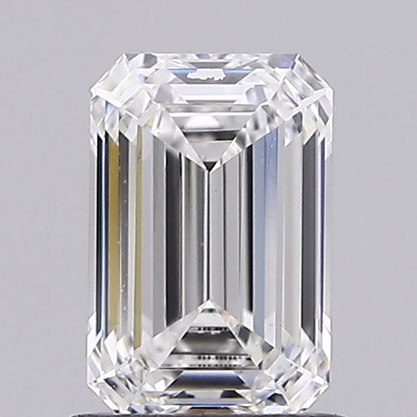 1.06 Carat Emerald Shaped, Ideal Cut, E Color, VS1 Clarity, IGI Certified Lab Grown Diamond