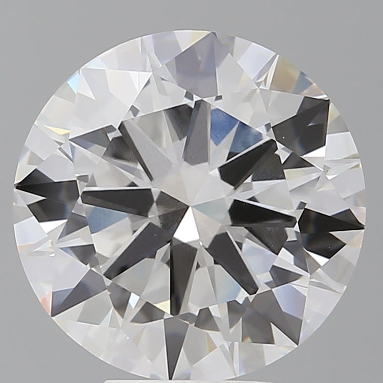 6.55 Carat Round Shaped, Excellent Cut, F Color, VVS2 Clarity, IGI Certified Lab Grown Diamond