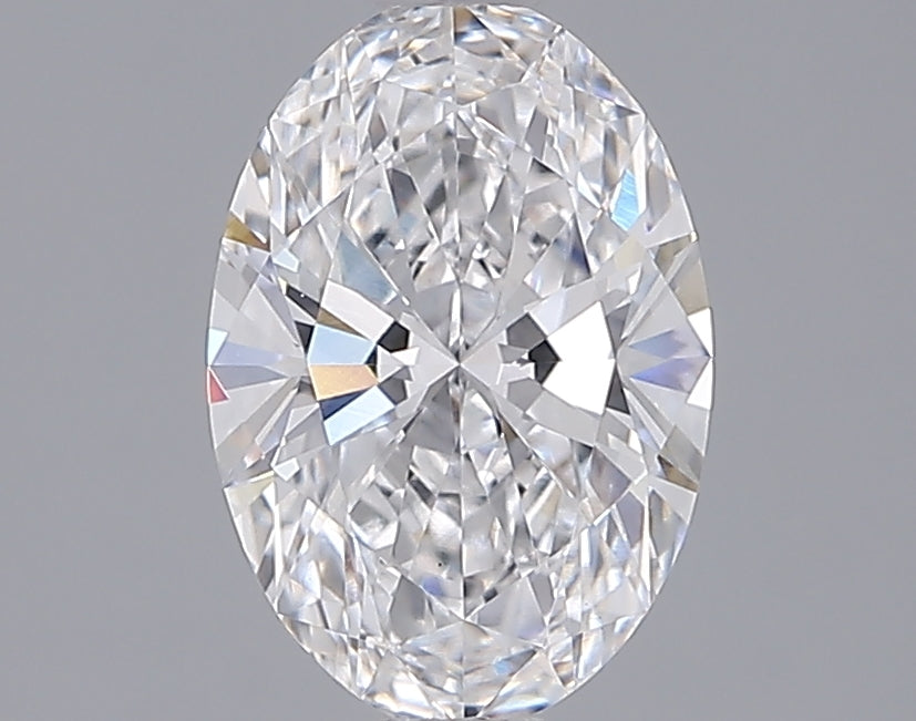 1.54 Carat Oval Shaped, Ideal Cut, D Color, VVS2 Clarity, IGI Certified Lab Grown Diamond