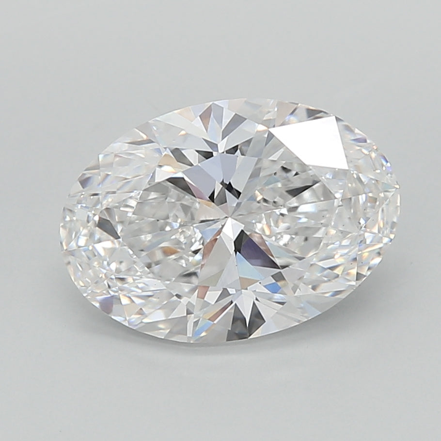 2.51 Carat Oval Shaped, Ideal Cut, D Color, VS1 Clarity, IGI Certified Lab Grown Diamond