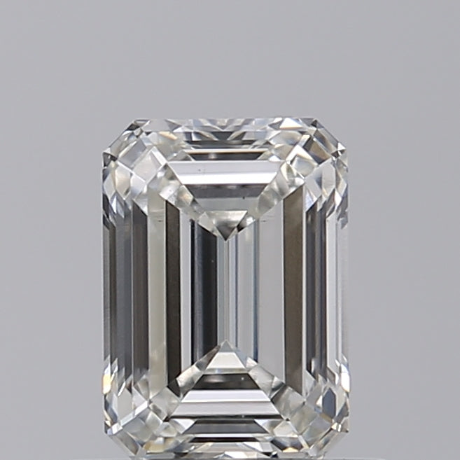 0.81 Carat Emerald Shaped, Ideal Cut, H Color, VS1 Clarity, IGI Certified Lab Grown Diamond