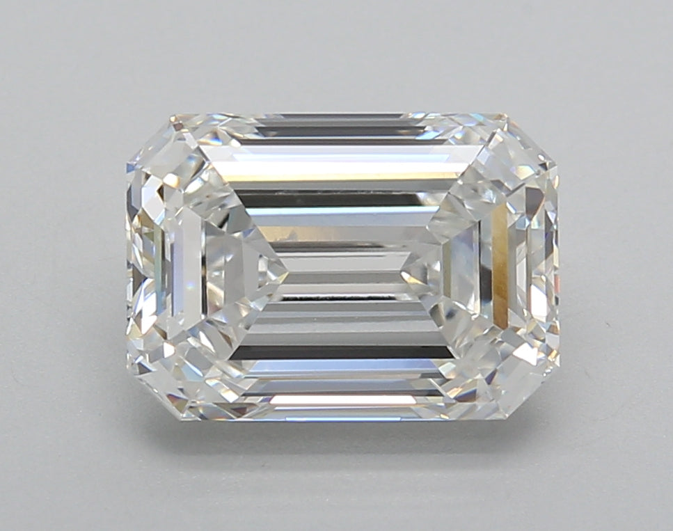 3.02 Carat Emerald Shaped, Very Good Cut, E Color, VVS2 Clarity, IGI Certified Lab Grown Diamond