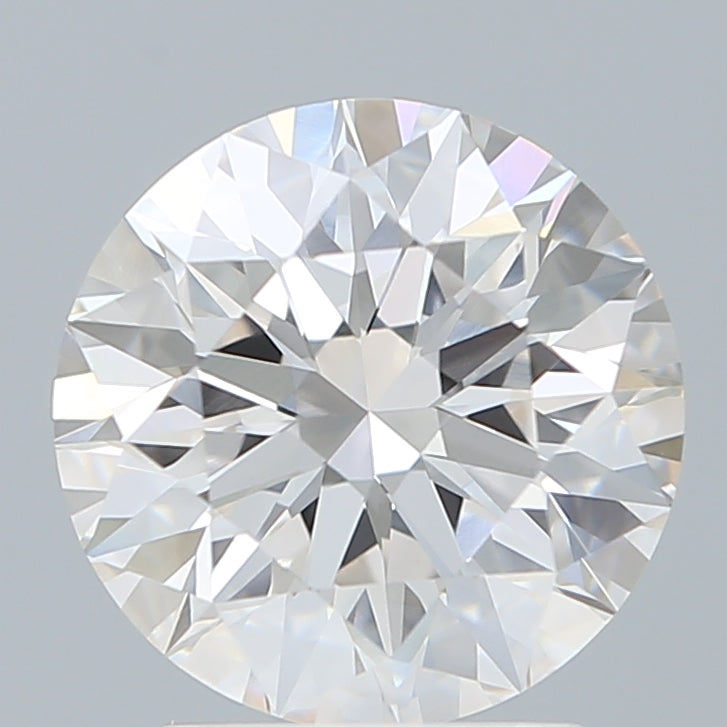 2.66 Carat Round Shaped, Excellent Cut, G Color, VVS2 Clarity, IGI Certified Lab Grown Diamond