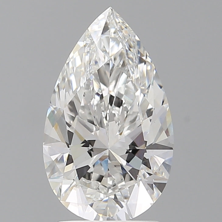 2.54 Carat Pear Shaped, Ideal Cut, E Color, VS1 Clarity, IGI Certified Lab Grown Diamond