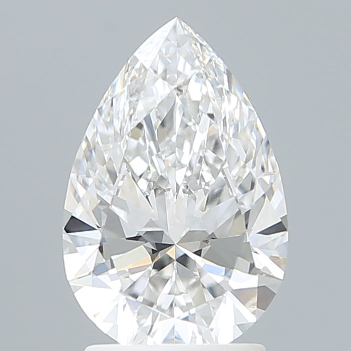 2.10 Carat Pear Shaped, Ideal Cut, D Color, VVS2 Clarity, IGI Certified Lab Grown Diamond