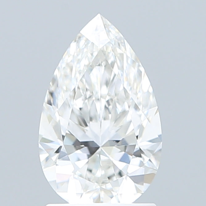 1.57 Carat Pear Shaped, Ideal Cut, E Color, VVS2 Clarity, IGI Certified Lab Grown Diamond