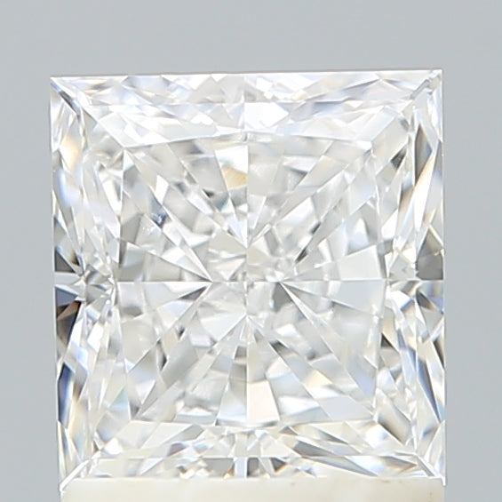 1.66 Carat Princess Shaped, Ideal Cut, D Color, VVS2 Clarity, IGI Certified Lab Grown Diamond