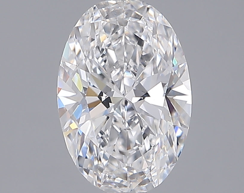 1.57 Carat Oval Shaped, Ideal Cut, D Color, VVS2 Clarity, IGI Certified Lab Grown Diamond