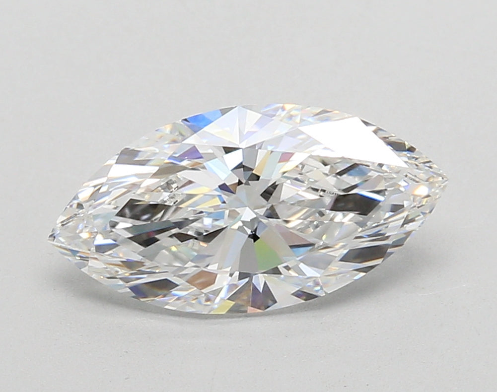 2.06 Carat Marquise Shaped, Ideal Cut, E Color, VVS1 Clarity, IGI Certified Lab Grown Diamond