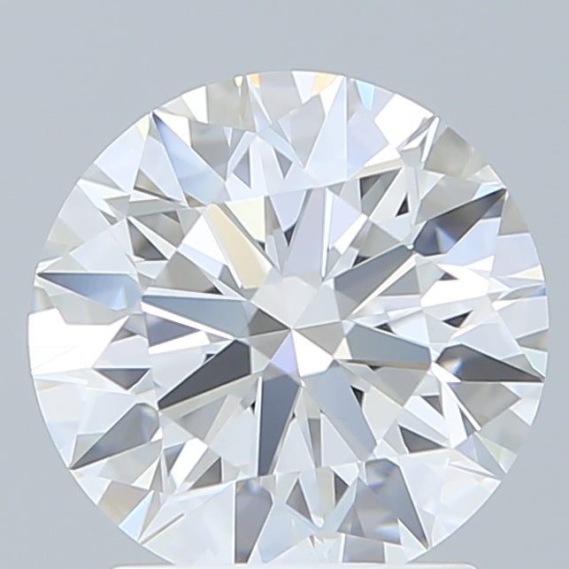 2.10 Carat Round Shaped, Ideal Cut, E Color, VVS2 Clarity, IGI Certified Lab Grown Diamond