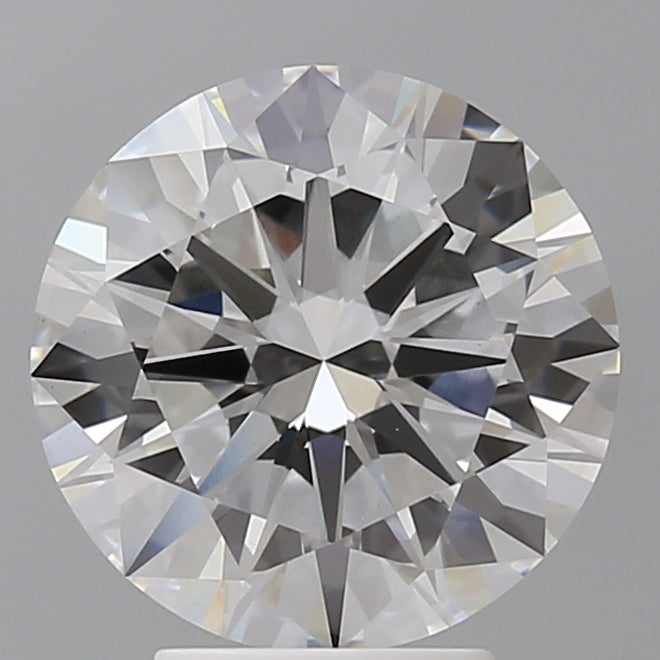 4.03 Carat Round Shaped, Excellent Cut, E Color, VVS2 Clarity, IGI Certified Lab Grown Diamond