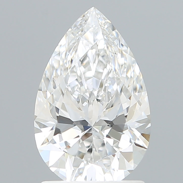 1.59 Carat Pear Shaped, Ideal Cut, E Color, VVS2 Clarity, IGI Certified Lab Grown Diamond