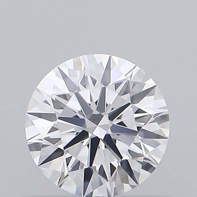 0.53 Carat Round Shaped, Ideal Cut, D Color, VVS2 Clarity, IGI Certified Lab Grown Diamond