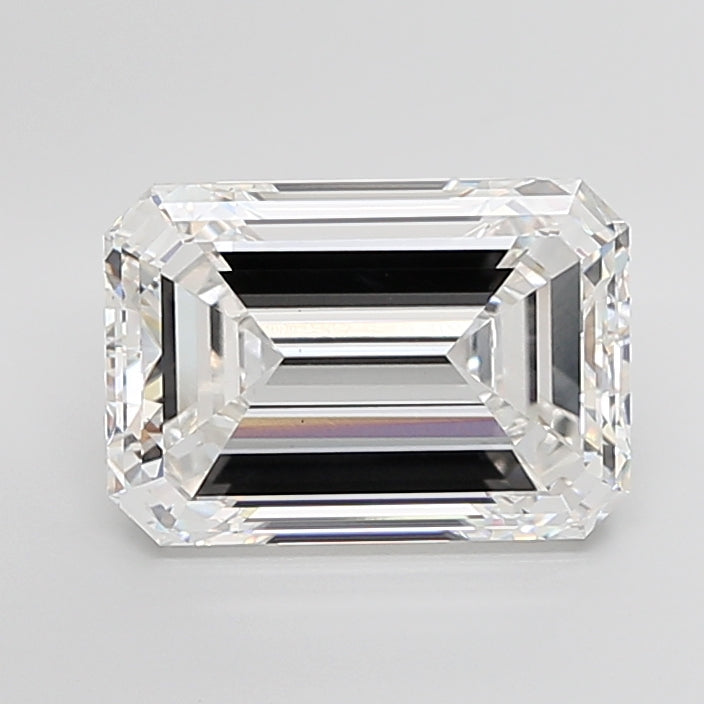 10.16 Carat Emerald Shaped, Excellent Cut, F Color, VS1 Clarity, IGI Certified Lab Grown Diamond