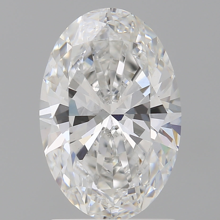 1.92 Carat Oval Shaped, Ideal Cut, D Color, VS1 Clarity, IGI Certified Lab Grown Diamond