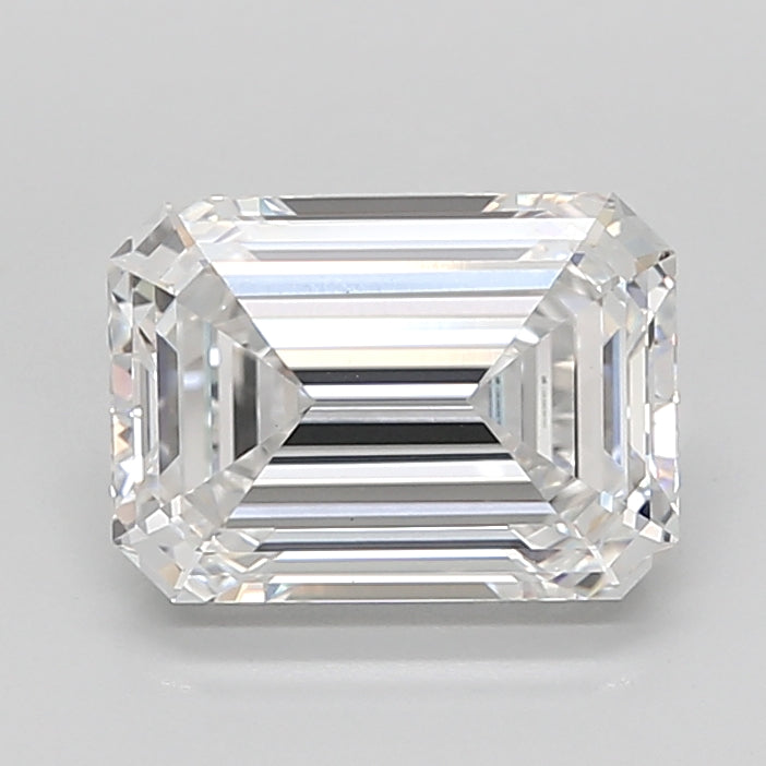 5.01 Carat Emerald Shaped, Ideal Cut, D Color, VS1 Clarity, IGI Certified Lab Grown Diamond