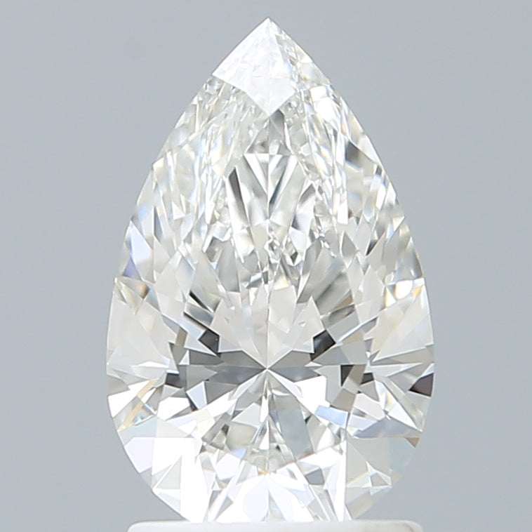 1.60 Carat Pear Shaped, Ideal Cut, E Color, VVS1 Clarity, IGI Certified Lab Grown Diamond