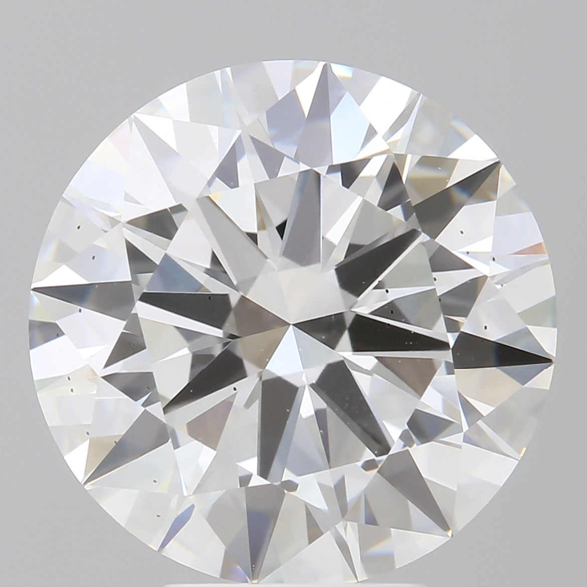 6.02 Carat Round Shaped, Excellent Cut, E Color, VS2 Clarity, IGI Certified Lab Grown Diamond