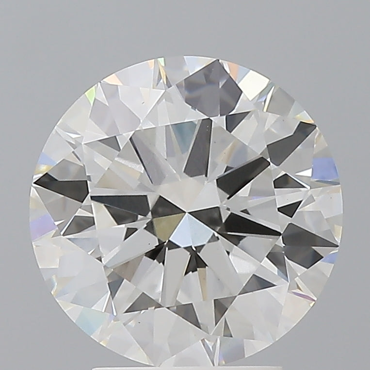 3.55 Carat Round Shaped, Excellent Cut, F Color, VVS2 Clarity, IGI Certified Lab Grown Diamond