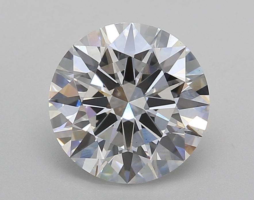 2.52 Carat Round Shaped, Excellent Cut, D Color, VS2 Clarity, IGI Certified Lab Grown Diamond