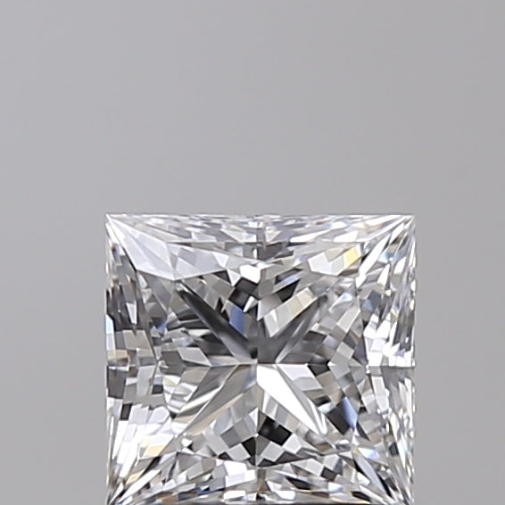 1.02 Carat Princess Shaped, Ideal Cut, D Color, VS2 Clarity, IGI Certified Lab Grown Diamond