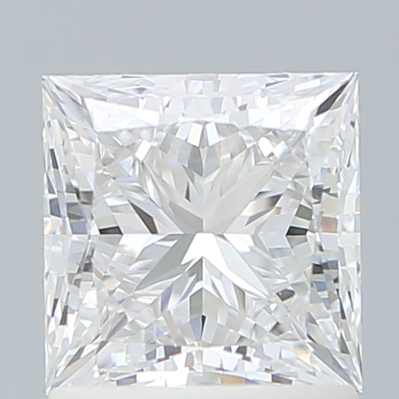 1.53 Carat Princess Shaped, Ideal Cut, D Color, VVS2 Clarity, IGI Certified Lab Grown Diamond