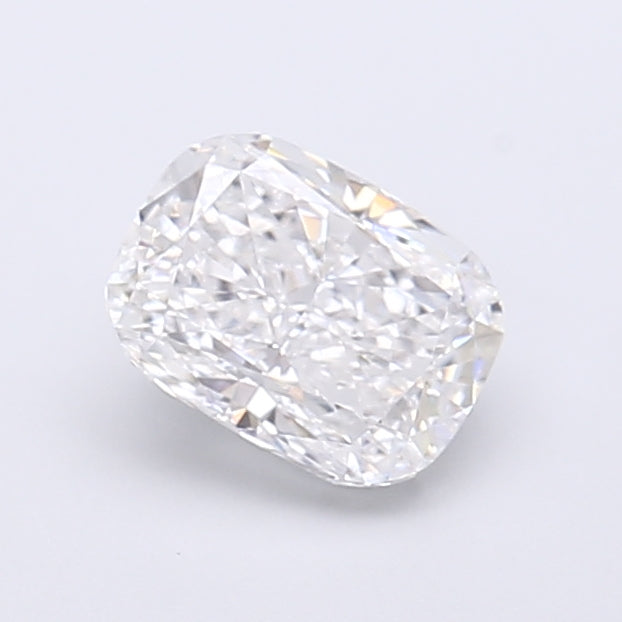 1.13 Carat Cushion Shaped, Very Good Cut, D Color, VVS2 Clarity, IGI Certified Lab Grown Diamond