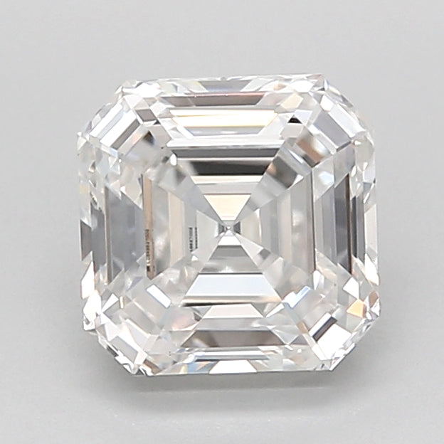 1.81 Carat Asscher Shaped, Ideal Cut, E Color, VVS2 Clarity, IGI Certified Lab Grown Diamond