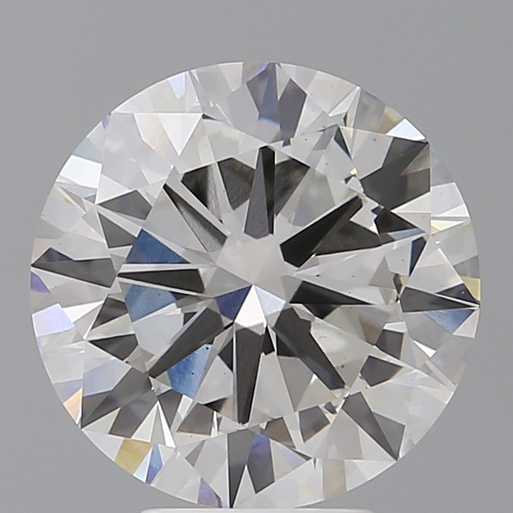 5.52 Carat Round Shaped, Excellent Cut, F Color, VS1 Clarity, IGI Certified Lab Grown Diamond