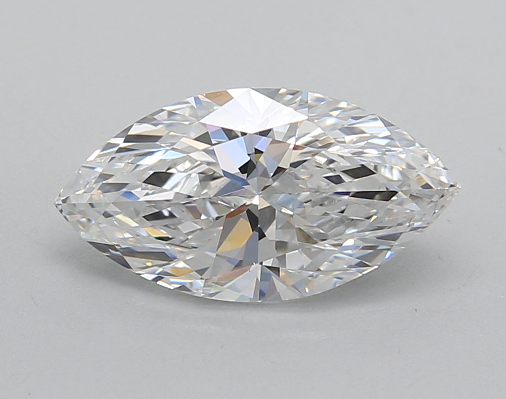 2.01 Carat Marquise Shaped, Excellent Cut, D Color, VVS2 Clarity, IGI Certified Lab Grown Diamond