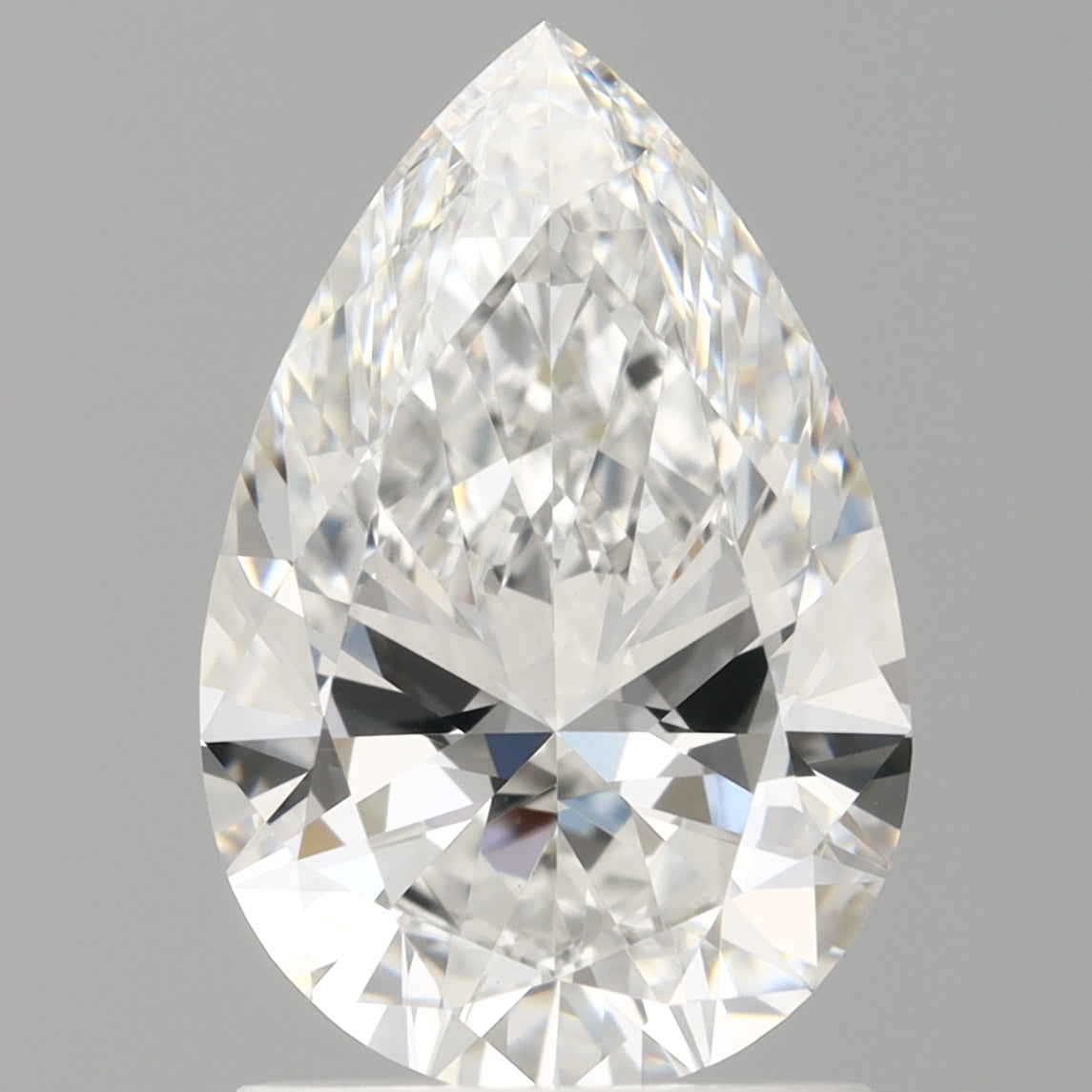 1.52 Carat Pear Shaped, Ideal Cut, E Color, VVS2 Clarity, IGI Certified Lab Grown Diamond