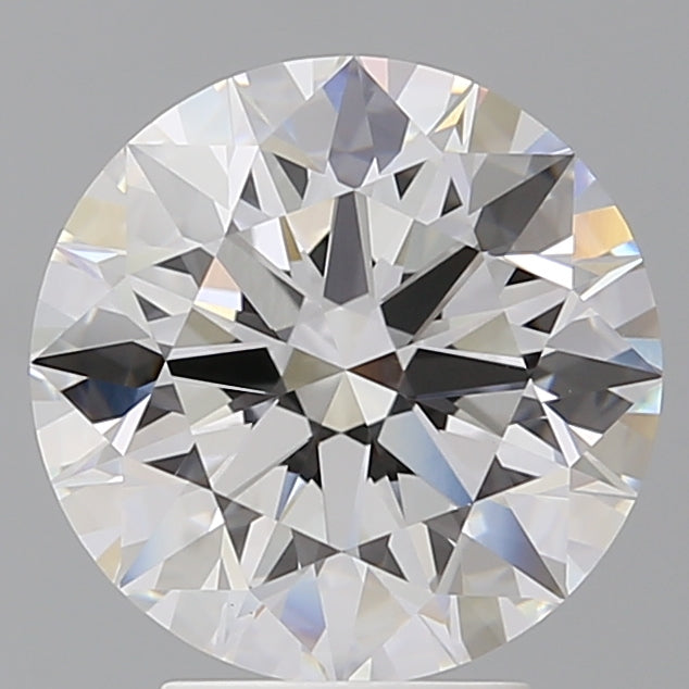 4.09 Carat Round Shaped, Ideal Cut, E Color, VVS2 Clarity, IGI Certified Lab Grown Diamond