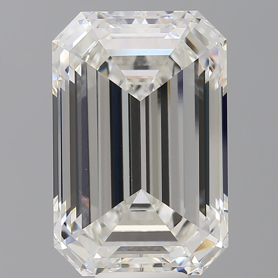 12.58 Carat Emerald Shaped, Ideal Cut, F Color, VS1 Clarity, IGI Certified Lab Grown Diamond