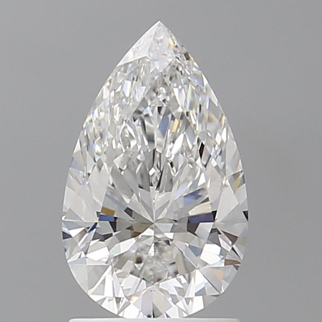 1.59 Carat Pear Shaped, Ideal Cut, E Color, VS1 Clarity, IGI Certified Lab Grown Diamond