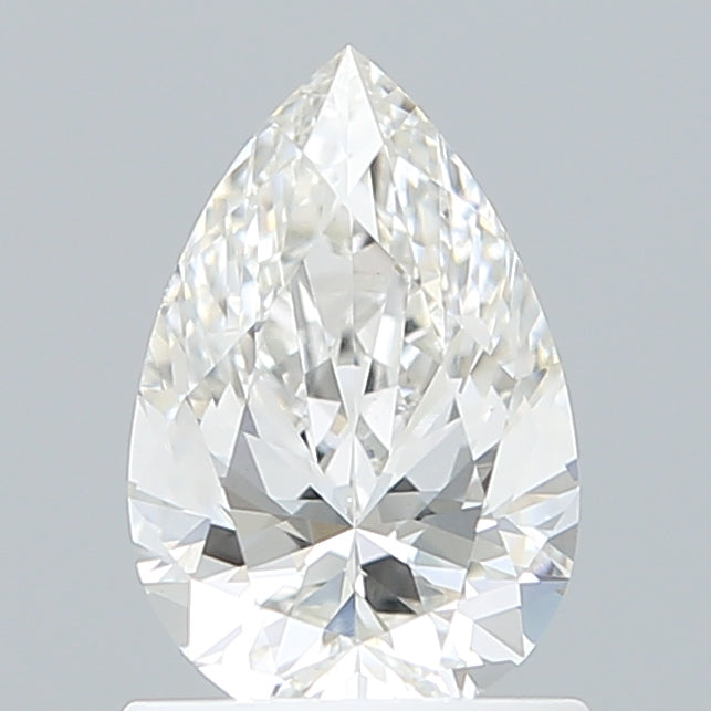 1.04 Carat Pear Shaped, Ideal Cut, F Color, VVS2 Clarity, IGI Certified Lab Grown Diamond