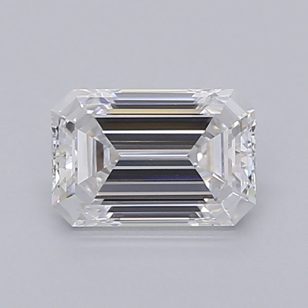 1.04 Carat Emerald Shaped, Ideal Cut, D Color, VVS2 Clarity, IGI Certified Lab Grown Diamond