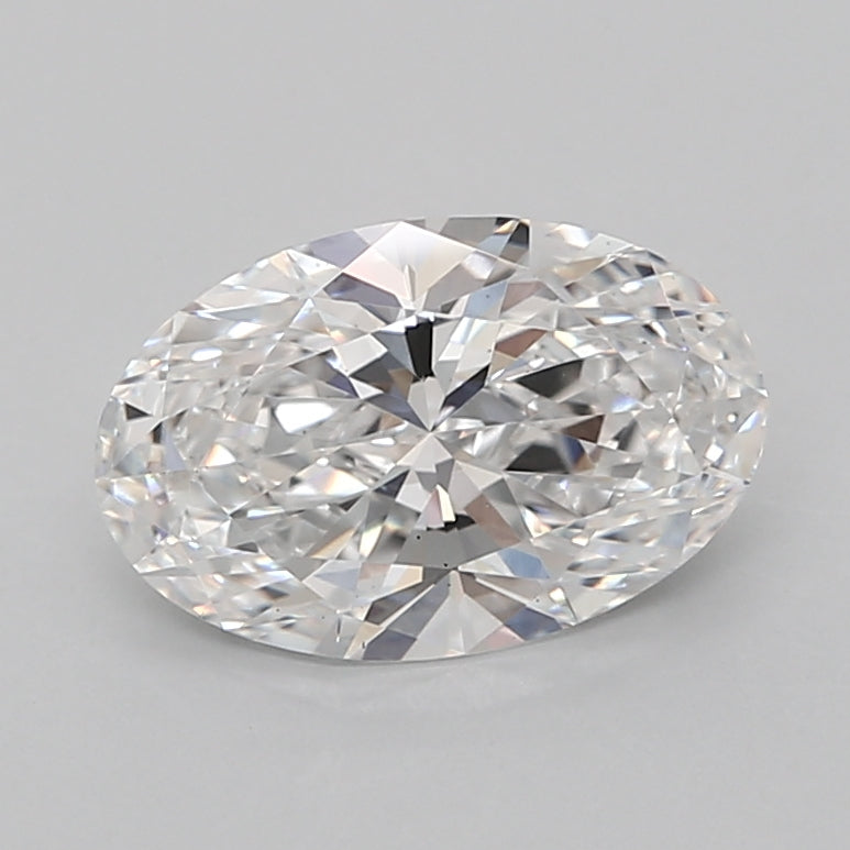 2.06 Carat Oval Shaped, Ideal Cut, D Color, VS2 Clarity, IGI Certified Lab Grown Diamond