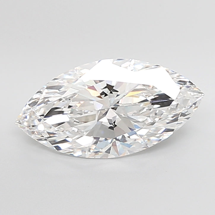 6.08 Carat Marquise Shaped, Ideal Cut, E Color, VVS2 Clarity, IGI Certified Lab Grown Diamond