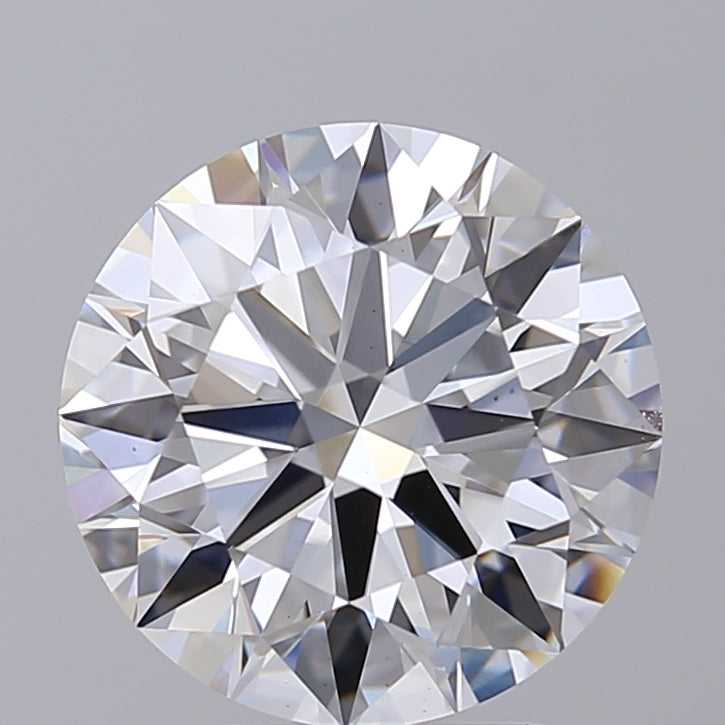 3.12 Carat Round Shaped, Excellent Cut, F Color, VS1 Clarity, GIA Certified Lab Grown Diamond