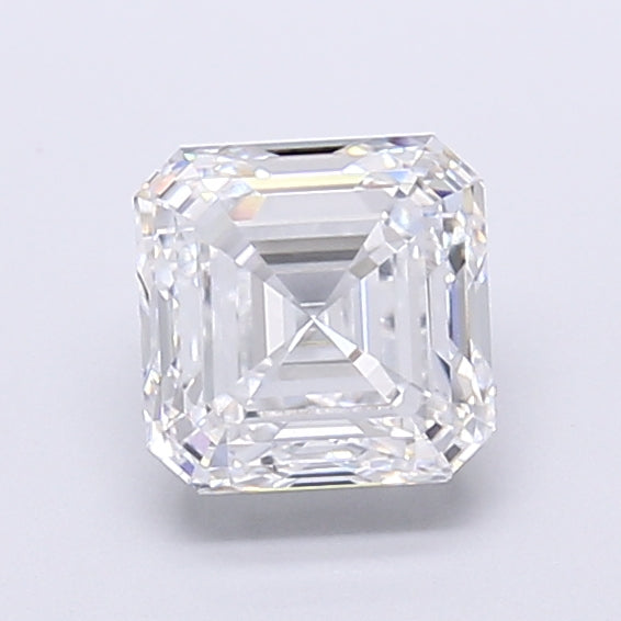 2.51 Carat Asscher Shaped, Very Good Cut, D Color, VVS2 Clarity, IGI Certified Lab Grown Diamond