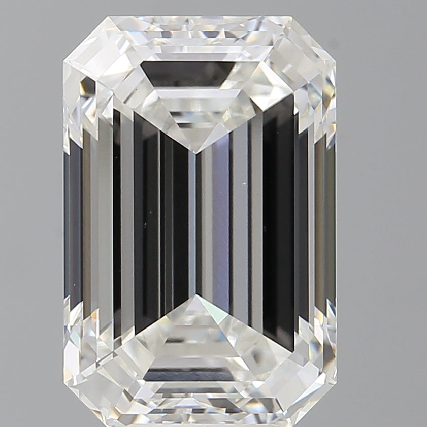 8.59 Carat Emerald Shaped, Ideal Cut, E Color, VS1 Clarity, IGI Certified Lab Grown Diamond