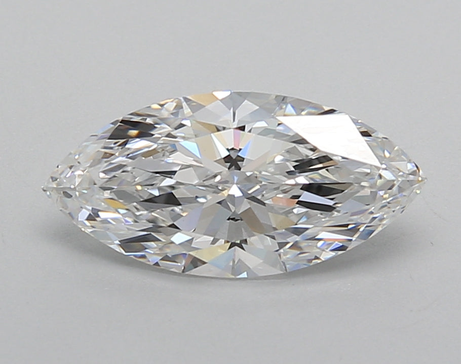 1.52 Carat Marquise Shaped, Excellent Cut, D Color, VVS2 Clarity, IGI Certified Lab Grown Diamond