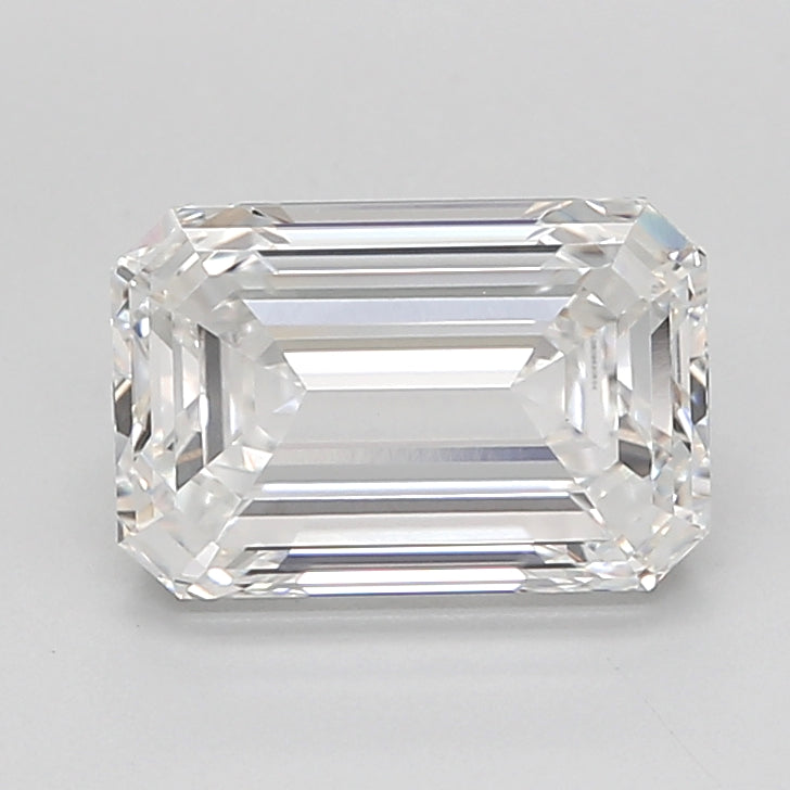 3.04 Carat Emerald Shaped, Excellent Cut, E Color, VVS2 Clarity, IGI Certified Lab Grown Diamond